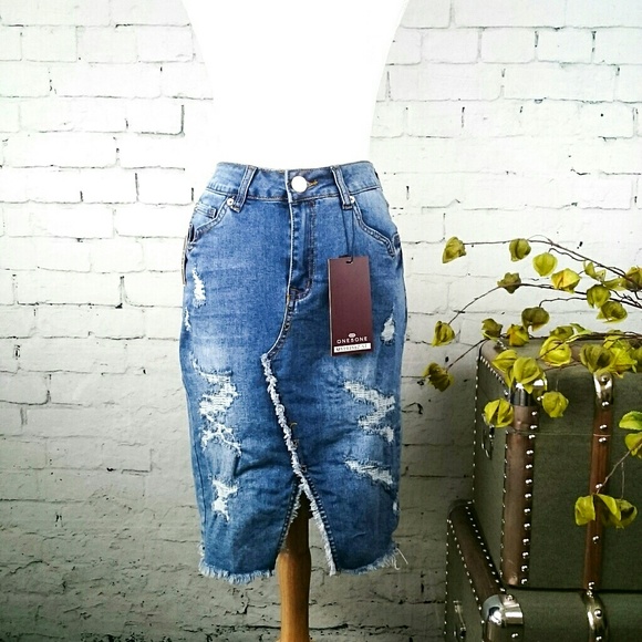 one5one denim skirt
